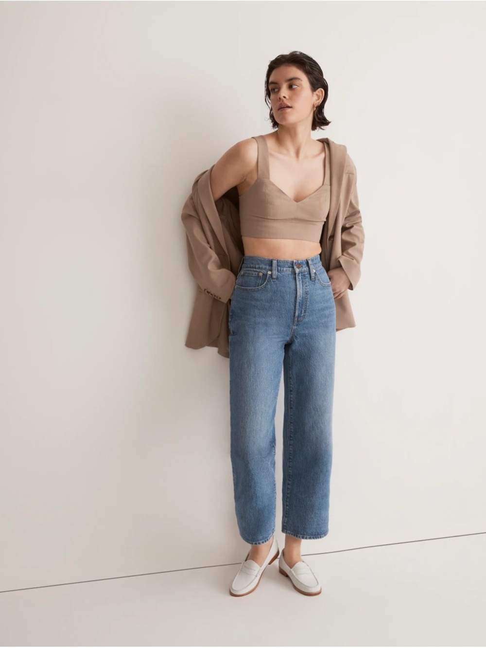 The Perfect Vintage Wide-Leg Crop Jean, 26P